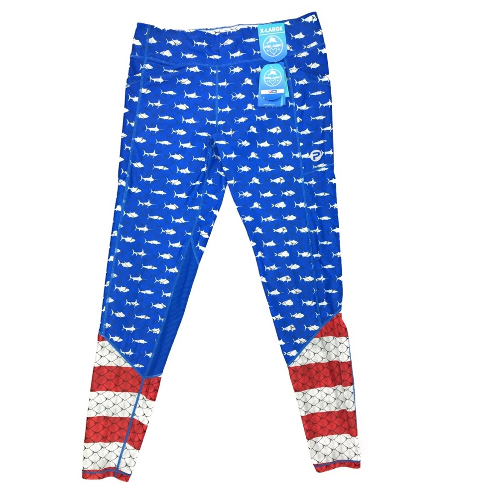 Pelagic Womens Fiji Oceanflex Americamo Leggings - Picture 4 of 8
